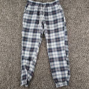 Gap Body Womens Sz XS Jogger Style Pajama Lounge Pants Plaid